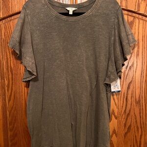 Terra & Sky Short Sleeve Top - Olive